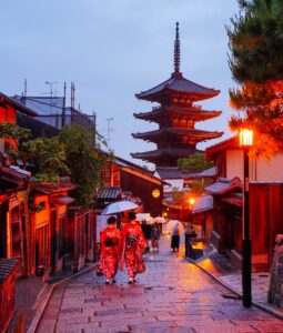 京都の街並みの写真
